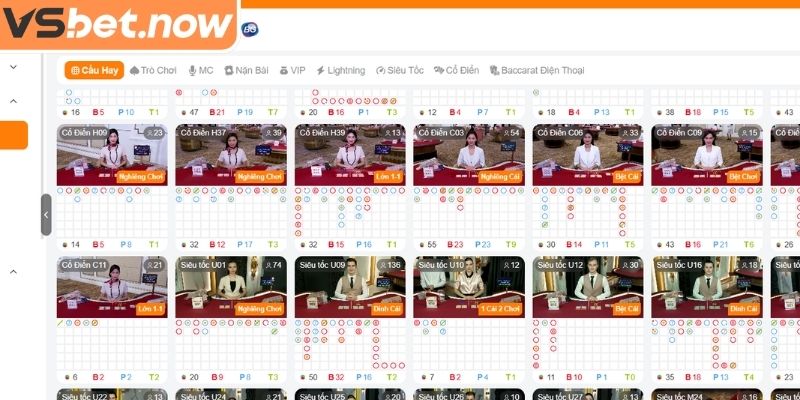 Khái quát sảnh PAQJ VSBET